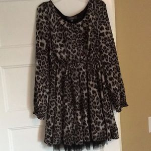 Women’s cheetah print dress